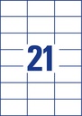 ZWECK ETIKETTEN INKJET-LASER-KOPIE (70X42.3MM)
