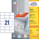 ZWECK ETIKETTEN INKJET-LASER-KOPIE (70X42.3MM)