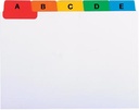 TABBLAD PP A7 WIT+GEKLEURDE TABS