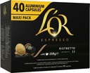 DE LOR CAPSULES RISTRETTO 40X