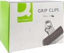 Q-CONNECT BULLDOGCLIP, ZWART, 75mm, DOOS VAN 10st