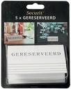 TAFELBORD GERESERVEERD 5ST