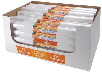 ROL WIT TEKENPAPIER 50CM X 5M 90GR