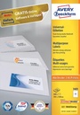 Zweckform Avery  3483, inkjet-laser-kopie etiketten, Ultragrip, wit, 400 st, 105 x 148 mm