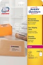 ZWECK ETIKETTEN TRANSPARANT (210X297MM, LASER)