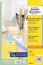 ZWECK ETIKETTEN TRANSPARANT (46.0X11.1MM, LASER)