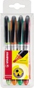ETUI 4 FLUOSTIFT NAVIGATOR STABILO