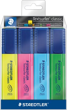 ETUI 4 FLUOSTIFT TEXTSURFER CLASSIC STAEDTLER