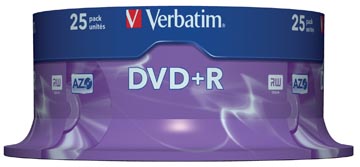 25X VERBATIN DVD+R 4.7GB 4X SPINDEL