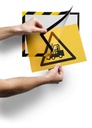 Informatiekader DURAFRAME® SECURITY A4 - zwart/geel