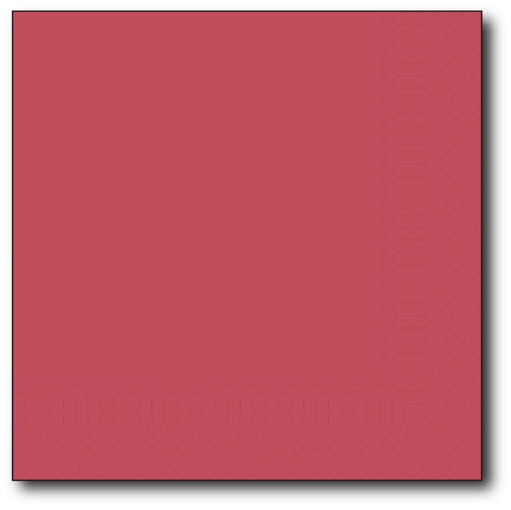 SERVETTEN (25X25CM, WIJNROOD, 200, 2-LAAGS)