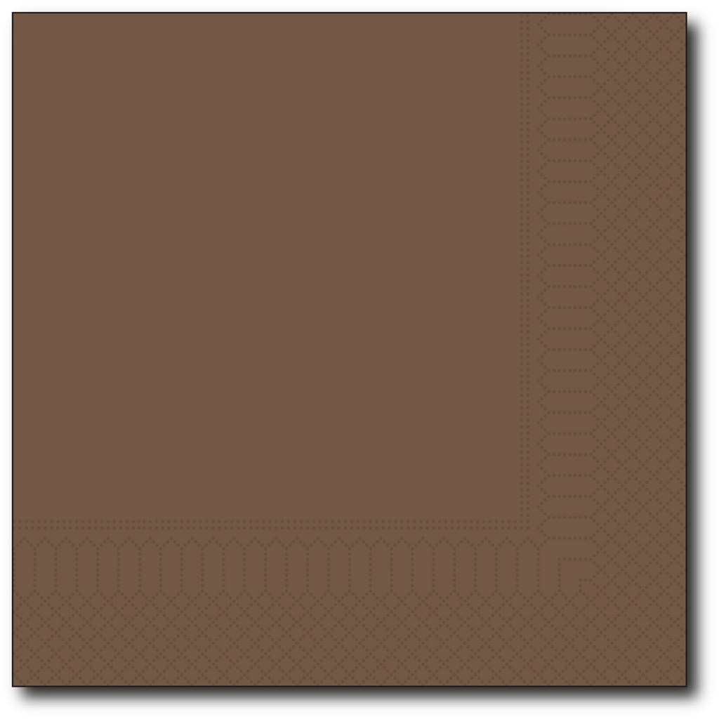 SERVETTEN (33CM, CHOCOLATE, 100, 2-LAAGS)
