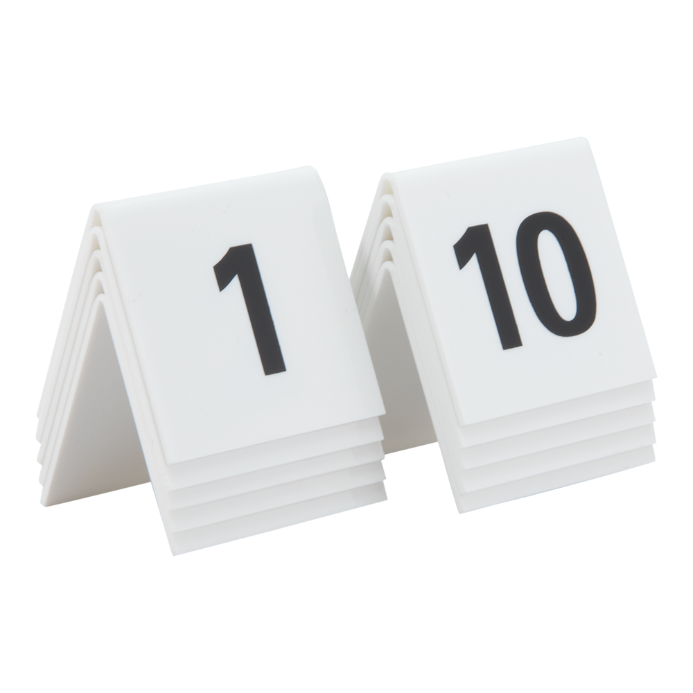 TABLE SIGNS (1 TOT 10)