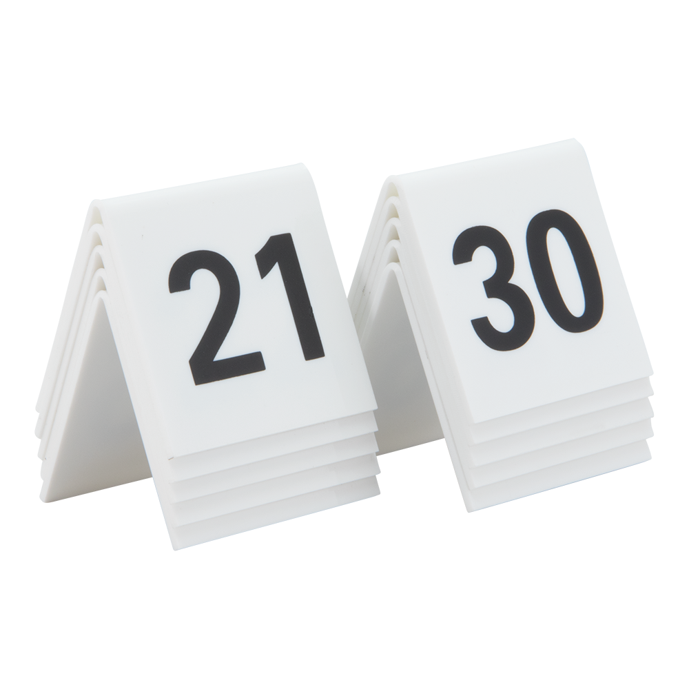 TABLE SIGNS (21 TOT 30)