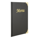 MENUMAP A5 10-ZICHTEN ZWART