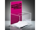 Actiebox Sigel transparant 22x17x30 cm + insteek voor A4