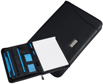 Schrijfmap Rillstab Excellent deluxe A4 lederlook zwart