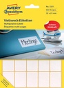 Zweckform etiketten, 32x23 mm, 560st, wit
