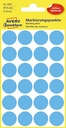 ZWECK ETIKETTEN (18MM, 96st (ROND), BLAUW)
