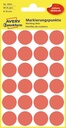 ZWECK ETIKETTEN (18MM, 96st (ROND), ROOD)