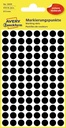 ZWECK ETIKETTEN (8MM (ROND), ZWART)