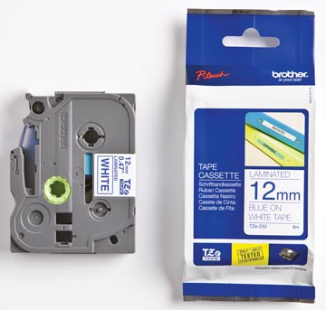 TAPE PT TZ 12MM WIT/BLAUW