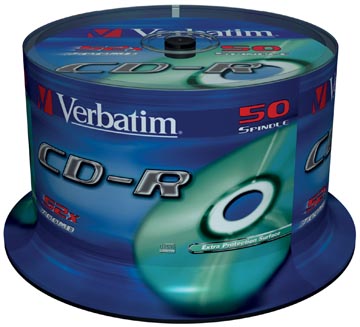 50XCD-R 80' 700MB 52X SPINDEL VERBATIND