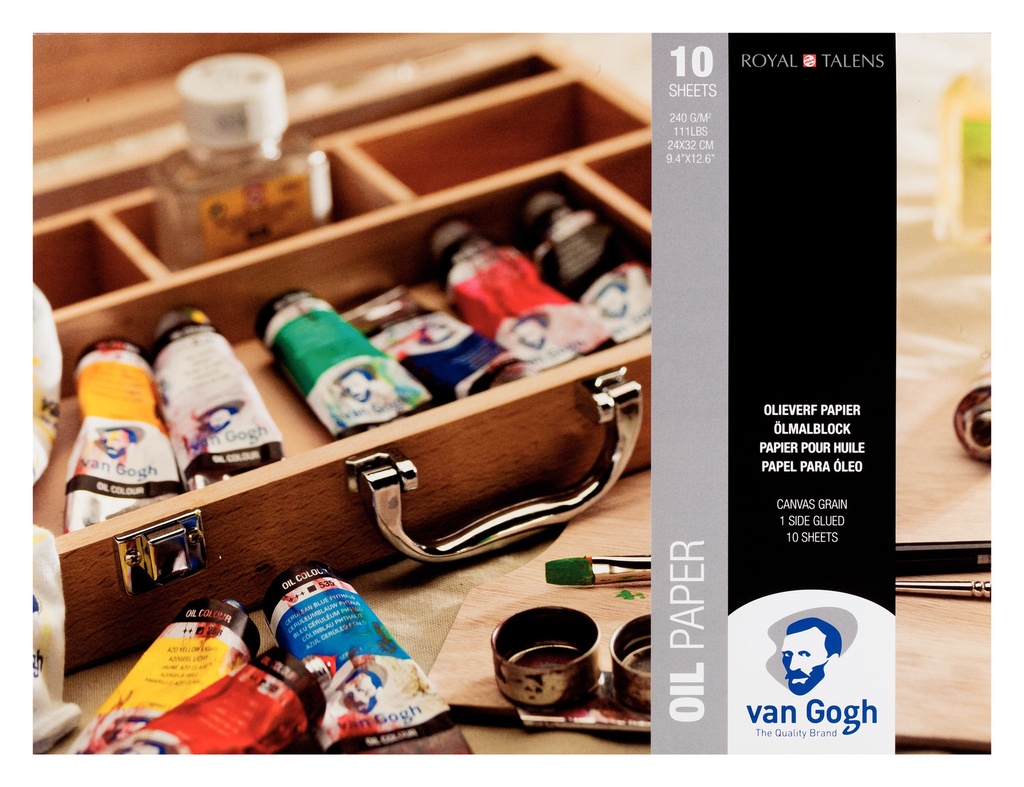 VAN GOGH OLIEVERF PAPIER 240G 24X32CM 10VEL