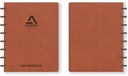 ADOC BUSINESS GELIJND - A5 - LEDER-LOOK MET ZWARTE RINGEN A5
