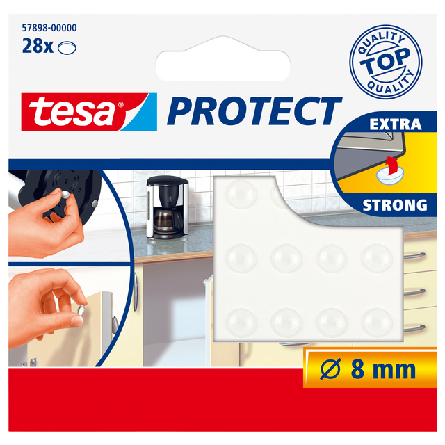 Anti-slip en geluiddempers tesa - 8mm - 28st