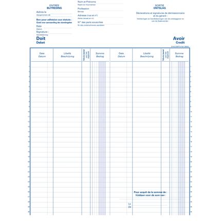 AANDEELREGISTER EXACOMPTA (CV)
