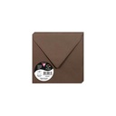 OMSLAGEN 20 STUKS (140X140MM, MARRON-TAUPEBRUIN)