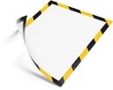 Informatiekader DURAFRAME® MAGNETIC SECURITY A4 geel/zwart 5X