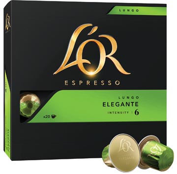 DE LOR CAPSULES LUNGO ELEG 20X