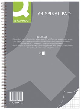 Q-CONNECT COLLEGEBLOK A4 Q 80V