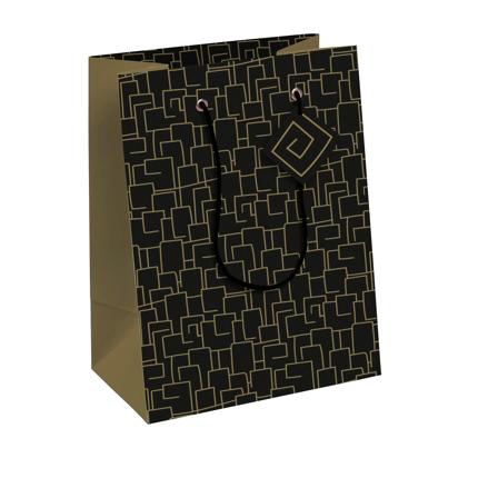 SHOPPING TAS Archi, EXC sac moyen 21,5x10,2x25,3cm - Zwart - 6 stuks