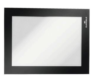 Informatiekader DURAFRAME® A6 - zelfklevend - zwart