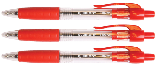 Balpen Quantore Grip - rood