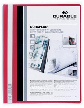 DURABLE BESTEKMAP DURAPLUSA4 (ROOD)
