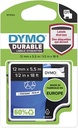 DYMO DURABLE VINYL TAPE 12MM (ZWART/WIT)