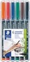 ETUI LUMOCOLOR STEADLER (0.4, 6, PERMANENT)
