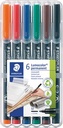 ETUI LUMOCOLOR STEADLER (1, 6, PERMANENT)