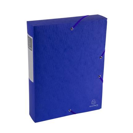 EXABOX GLANSKARTON 3 ELASTIEKEN (BLAUW)