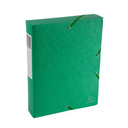EXABOX GLANSKARTON 3 ELASTIEKEN (GROEN)