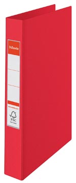 KLASSEEUR 4RINGEN + ETIKETHOUDEE PVC (ROOD)