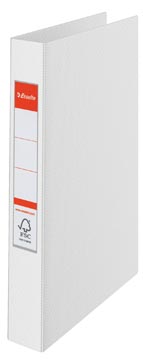 KLASSEEUR 4RINGEN + ETIKETHOUDEE PVC (WIT)
