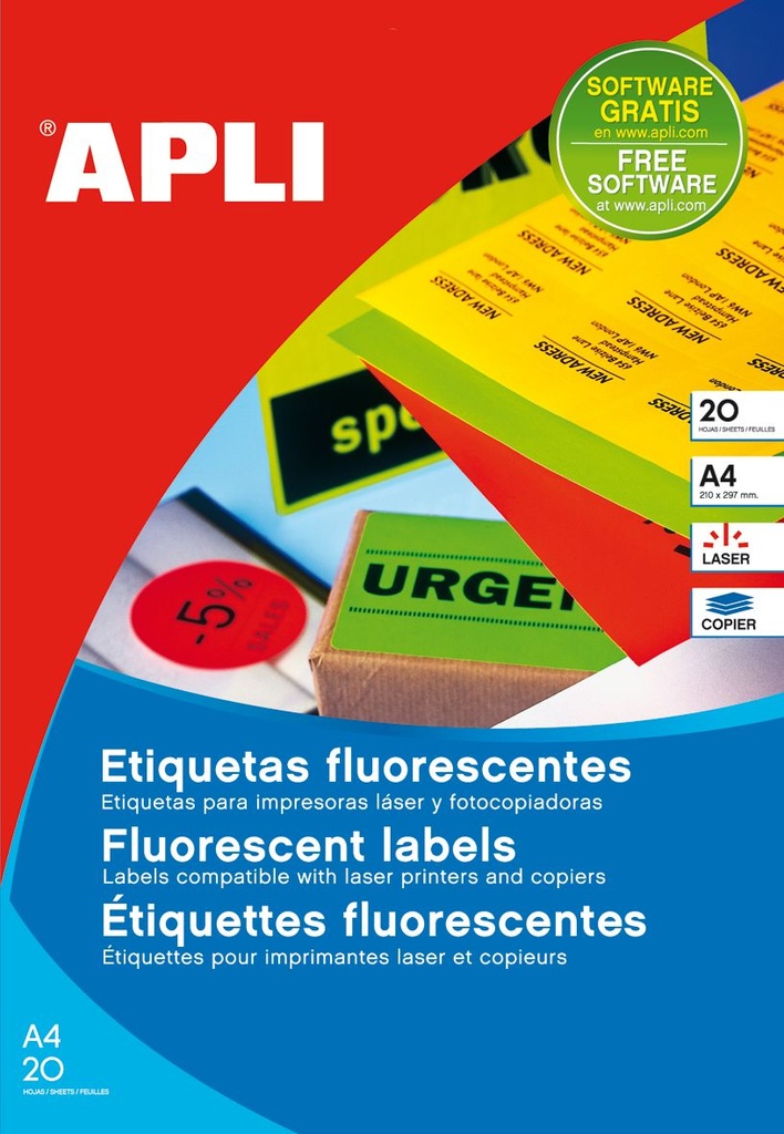 APLI GROEN ETIK. DIA 60MM 12ST/20VEL