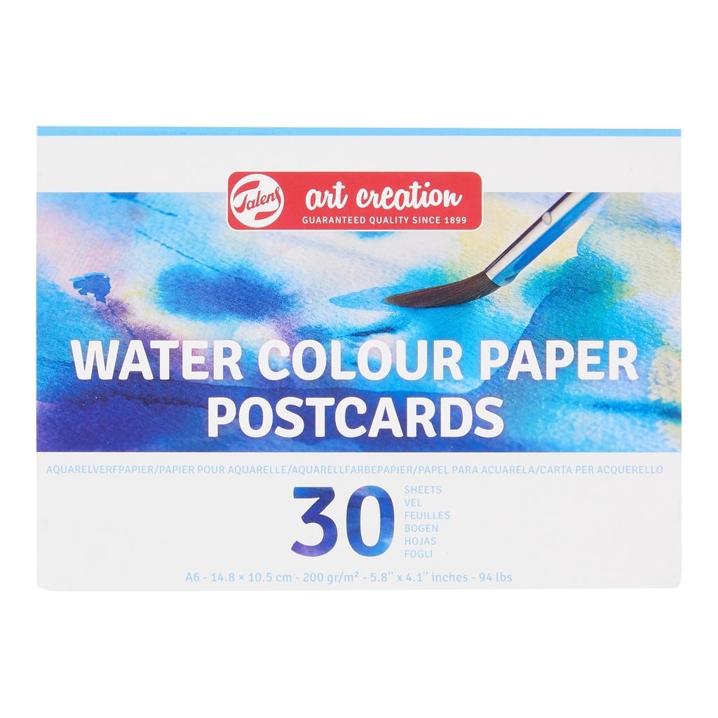 AQUARELVERFPAPIER 240GR 10,5X14,8 30VEL