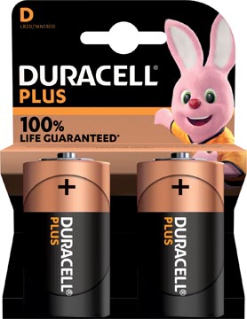 BL.2 BATT.LR20 DURACELL ALKALI