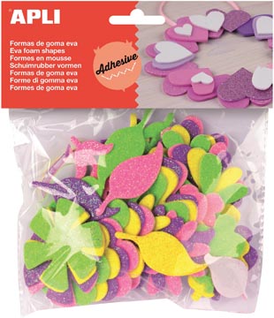 BLOEM GLITTER ZELFKL.FOAM 48 STUKS
